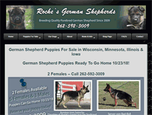 Tablet Screenshot of pedigreegermanshepherds.com